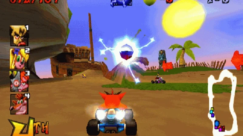 [PS] [2 in 1] Crash Bandicoot 1 [SCUS-94900] [ENG] & CTR — Crash Team Racing [SLUS-94426] [FireCross] [Full RUS] — скриншот 3