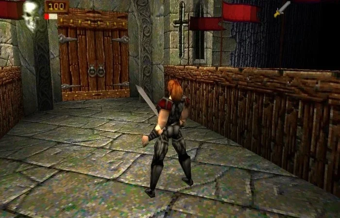 [PS] Deathtrap Dungeon (Ian Livingstone’s) [SLES-00746] [Multi5] — скриншот 1