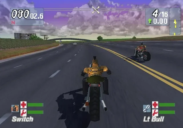 [PS] Road Rash — Jailbreak [SLES-02552] [Multi3] — скриншот 8