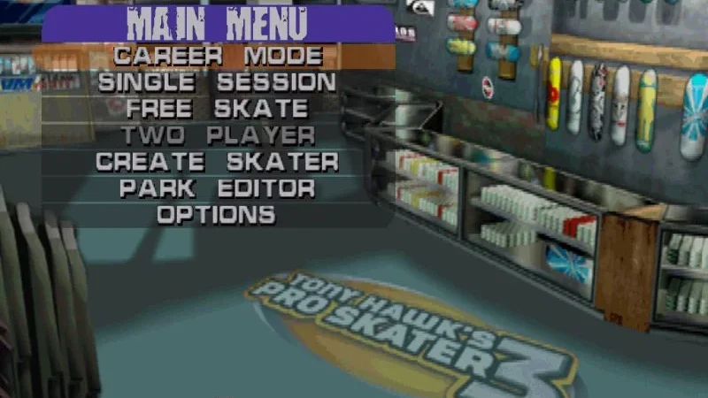 [PS] Tony Hawk’s Pro Skater 3 [SLUS-01419] [ENG] — скриншот 1