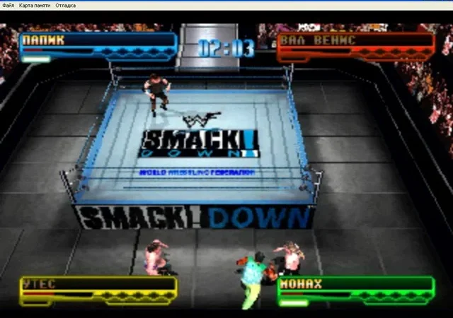 [PS] WWF SmackDown! [SLUS-00927] [FireCross] [RUS] — скриншот 4